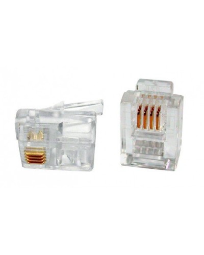 PLUG-6P4C-P-C2-100 (100 шт). Разъем RJ-12. Hyperline в Норильске