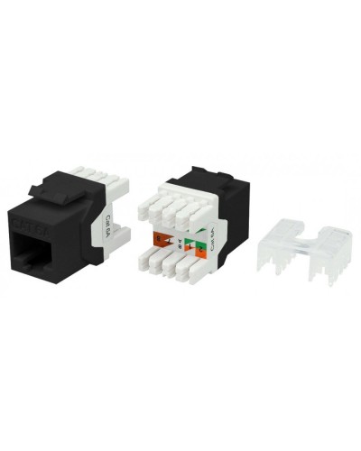 KJ8-8P8C-C6A-180-BK. Вставка Keystone Jack RJ-45. Hyperline в Норильске