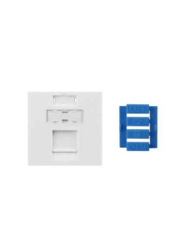 SIP3-1K-M45-45. Вставка 45x45 для 1 модуля Keystone Jack, со шторкой. Hyperline в Норильске