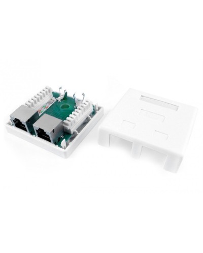 SB1-2-8P8C-C6-SH-WH. Розетка RJ-45. Hyperline в Норильске
