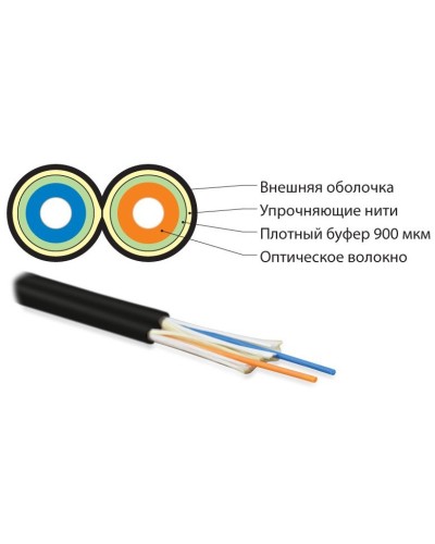 FO-D3-IN-50-2-LSZH-BK. Кабель волоконно-оптический многомодовый. Hyperline в Норильске