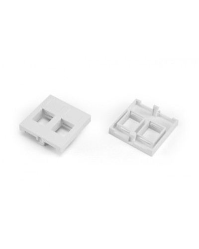 SIP2-2N-M45-45. Вставка 45x45 (аналог Mosaic) для 2х модулей формата Keystone Jack. Hyperline в Норильске