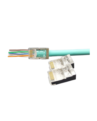 PLEZ-8P8C-U-C6-SH-100 (100 шт). Разъем RJ-45. Hyperline в Норильске