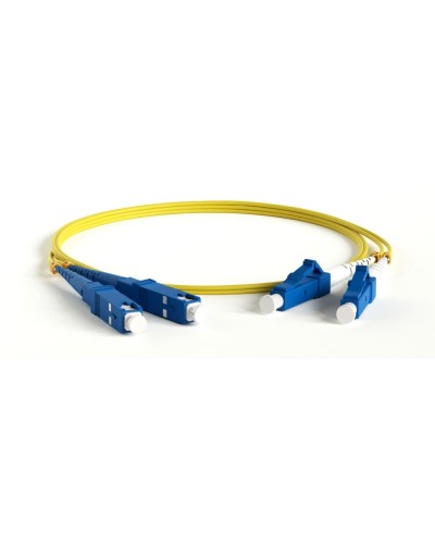 FC-D2-9-LC/UR-SC/UR-H-1.5M-LSZH-YL. Патч-корд волоконно-оптический одномодовый. Hyperline в Норильске