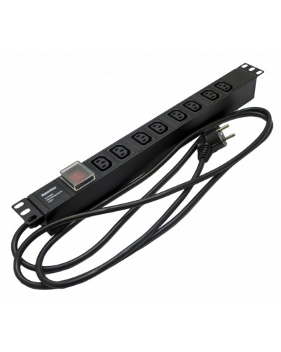 SHE19-8IEC-S-2.5EU. Блок розеток 19. Hyperline в Норильске