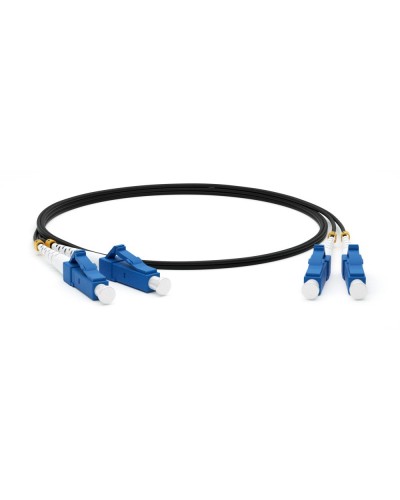 FC-D2-9-LC/UR-LC/UR-H-3M-LSZH-BK. Патч-корд волоконно-оптический одномодовый. Hyperline в Норильске