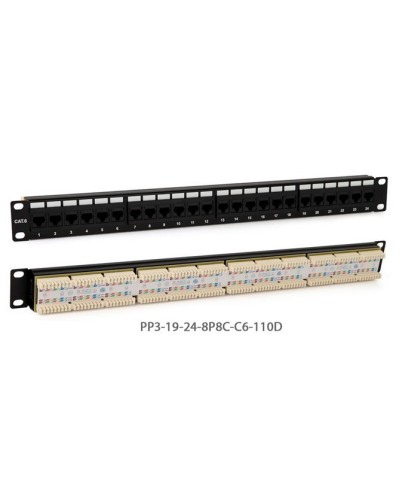 PP3-19-24-8P8C-C5E-110D. Патч-панель 19. Hyperline в Норильске