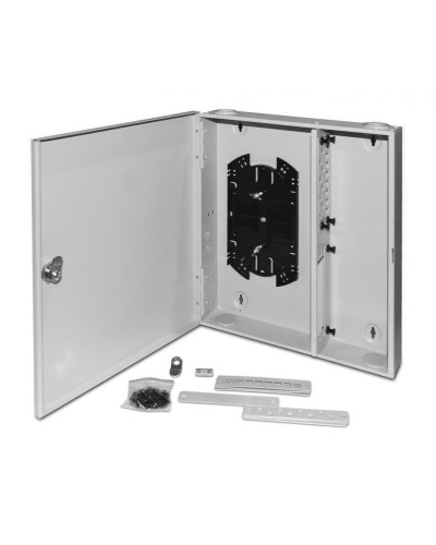 FO-WBX-4xSLT-W140H42-32UN-GY. Кросс оптический настенный. Hyperline в Норильске