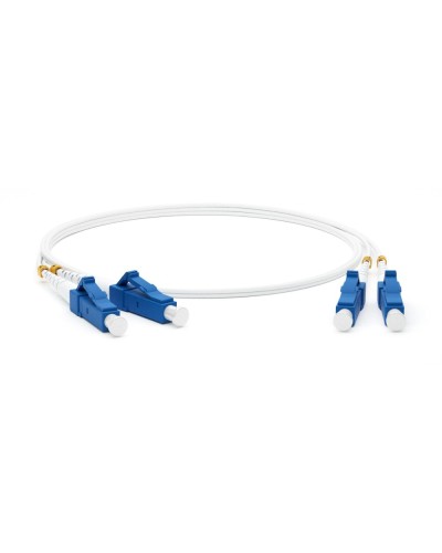FC-D2-9A1-LC/UR-LC/UR-H-2M-LSZH-WH. Патч-корд волоконно-оптический одномодовый. Hyperline в Норильске
