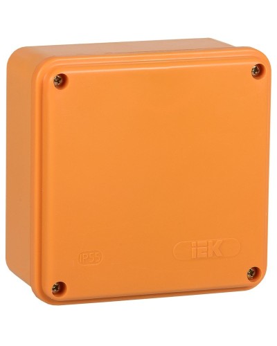 Коробка распаячная огнестойкая ПС 100х100х50 6P 4мм² IP44 гладкие стенки (UKF20-100-100-050-6-4-09). Коробка распаячная огнестойкая безгалогенная (HF). IEK в Норильске