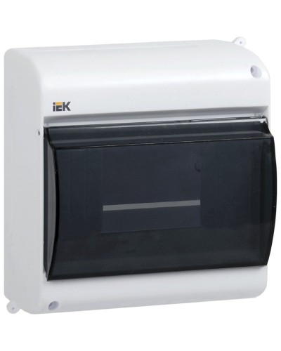 Корпус пластиковый КМПн 2/6 IP30 белый KREPTA 3 (MKP42-N-06-30-09). Щиток модульный с прозрачной дверцей, настенный. IEK в Норильске