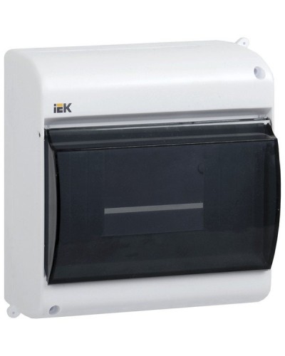 Корпус пластиковый КМПн 2/4 IP30 белый KREPTA 3 (MKP42-N-04-30-12). Щиток модульный с прозрачной дверцей, настенный. IEK в Норильске