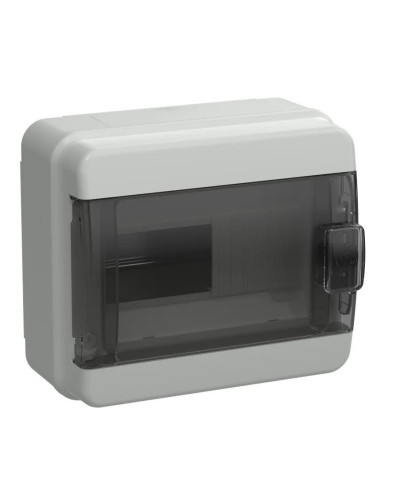 Корпус пластиковый КМПн-8 IP65 TEKFOR (TF5-KP72-N-08-65-K03-K02). Корпус модульный пластиковый черная прозрачная дверь. IEK в Норильске