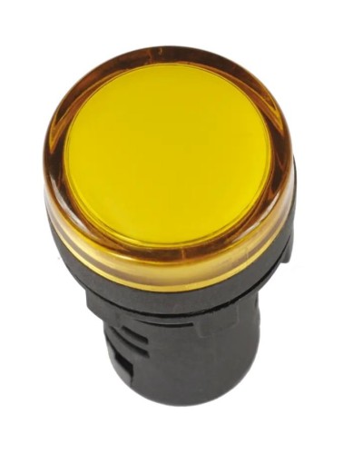 Лампа AD22DS (LED) матрица D22 мм желтый 12В AC/DC желтый (BLS10-ADDS-012-K05). Светосигнальный индикатор. IEK в Норильске