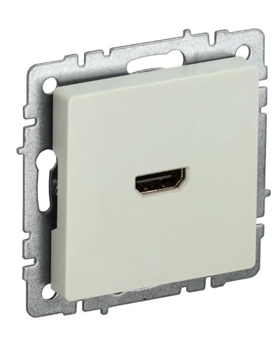 Розетка HDMI РHDMI-0-БрКр бежевый BRITE (BR-H10-K10). Розетка HDMI. IEK в Норильске