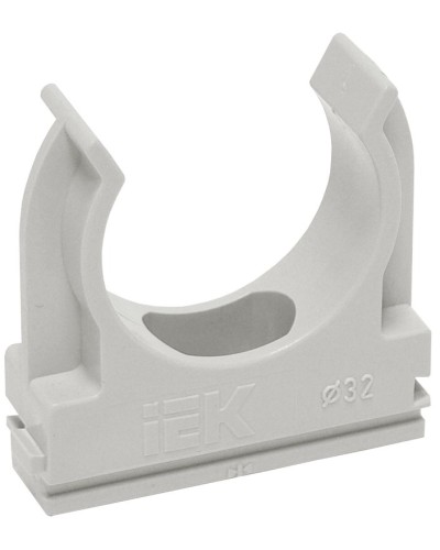 Держатель с защёлкой D32 серый ELASTA (50 шт) (CTA10D-CF32-K41-050). Держатель с защёлкой. IEK в Норильске