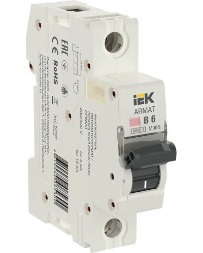 M06N 1P B 6А 6кА ARMAT (AR-M06N-1-B006). Автоматический выключатель. IEK в Норильске