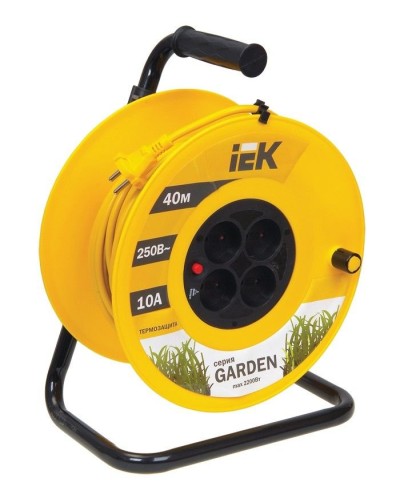 УК40 4 места, 40м (WKP23-10-04-40). Удлинитель на катушке Garden. IEK в Норильске