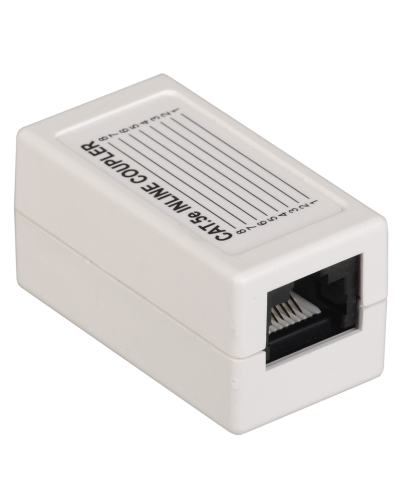 CS70-1C5EU. Проходной адаптер категория 5Е UTP тип RJ45-RJ45, белый. ITK в Норильске