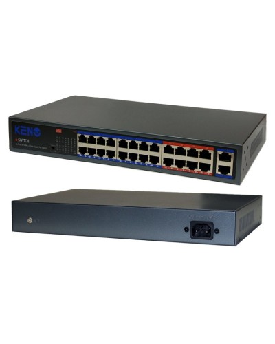 KN-SW2402POE+. Коммутатор с питанием по PoE. KENO в Норильске