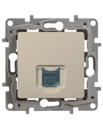 Розетка 5e, UTP, 1хRJ45, ETIKA, слоновая кость (672341). Розетка. LegranD в Норильске