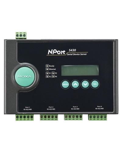 NPort 5430. 4-портовый асинхронный сервер. MOXA в Норильске