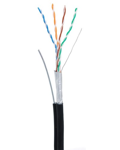 F/UTP 4pair, Cat5e, Out, Sw (EC-UF004-5E-PE-SW-BK). Кабель «витая пара» (LAN) для структурированных систем связи. NETLAN в Норильске