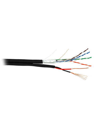 F/UTP 4pair, Cat5e, Out, PVC+PWR (EC-UF004-5E-PC150-PE-BK). Кабель «витая пара» (LAN) для структурированных систем связи. NETLAN в Норильске