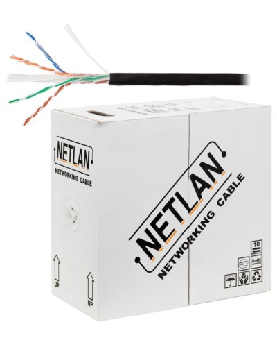 U/UTP 4pair, Cat6, Solid, Out, PE (EC-UU004-6-PE-BK). Кабель «витая пара» (LAN) для структурированных систем связи. NETLAN в Норильске