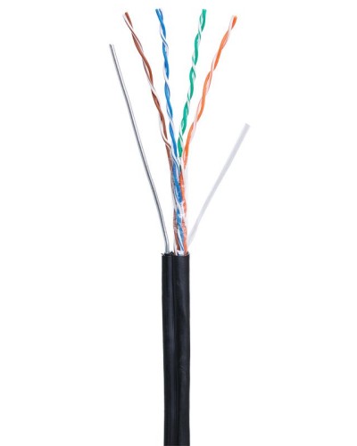 U/UTP 4pair, Cat5e, Out, Sw, PE (EC-UU004-5E-PE-SW-BK). Кабель «витая пара» (LAN) для структурированных систем связи. NETLAN в Норильске