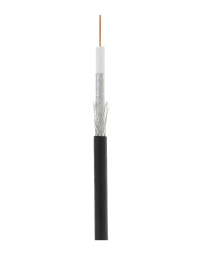 RG-6 CCS, Out, PE (EC-C2-32123B-BK-3). Кабель коаксиальный омедненный. NETLAN в Норильске