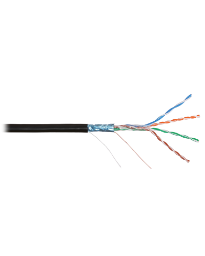 F/UTP 4pair, Cat5e, Solid, Out, PVC (NMC 2200B-BK). Кабель «витая пара» (LAN) для структурированных систем связи. NIKOMAX в Норильске