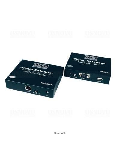 TLN-VKM/1+RLN-VKM/1(ver.2). Удлинитель VGA, аудио-сигналов. OSNOVO в Норильске