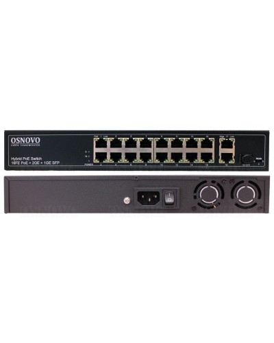 SW-61621(300W). Коммутатор 16-портовый Fast Ethernet с PoE. OSNOVO в Норильске