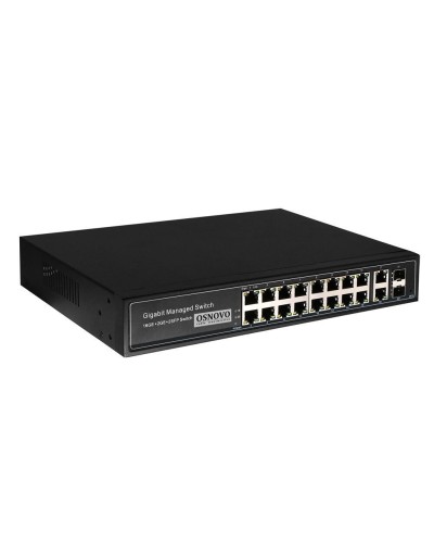 SW-8182/L(300W). Коммутатор 16-портовый  Gigabit Ethernet с PoE. OSNOVO в Норильске