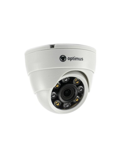 IP-E024.0(2.8)PL. Видеокамера IP купольная. Optimus в Норильске