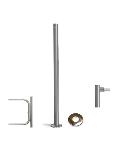 PERCo-BH02 2-15 с крышкой. Стойка с отверстием под стопорный механизм поворотной секции и с 2-мя отверстиями для крепления патрубков на стороне, противоположной створке. PERCo в Норильске