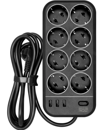SP-08 USB03AB 1,8 M. Сетевой фильтр. POWERCOM в Норильске