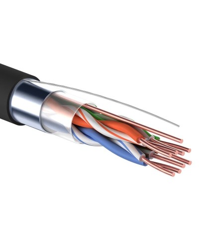 F/UTP 4PR 24AWG, CAT5e. OUTDOOR, 305м. PROconnect (01-0154). Кабель «витая пара» (LAN) для структурированных систем связи. PROCONNECT в Норильске
