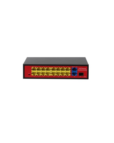 PND-16P-2G1F Lite (180W). Коммутатор неуправляемый 18-портовый с PoE. Polyvision в Норильске