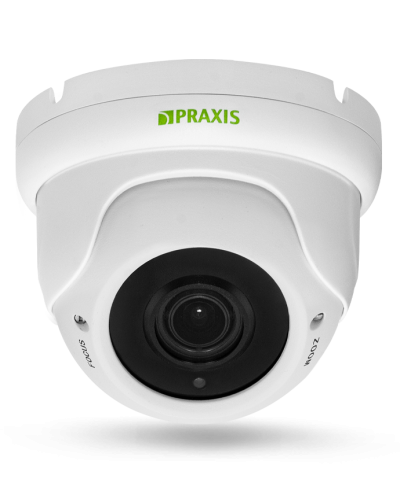 PP-7141IP 2.8-12 AUDIO. Видеокамера IP купольная. Praxis в Норильске
