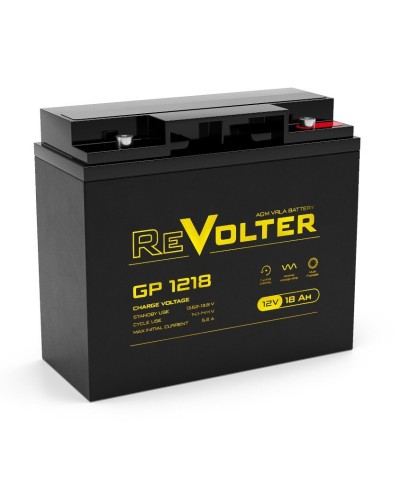 Revolter GP 1218. Аккумулятор автомобильный герметичный свинцово-кислотный. Revolter в Норильске