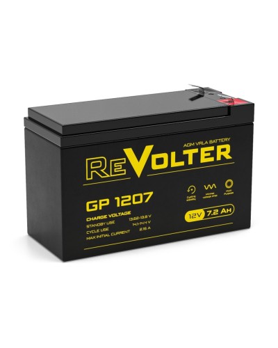 Revolter GP 1207. Аккумулятор автомобильный герметичный свинцово-кислотный. Revolter в Норильске