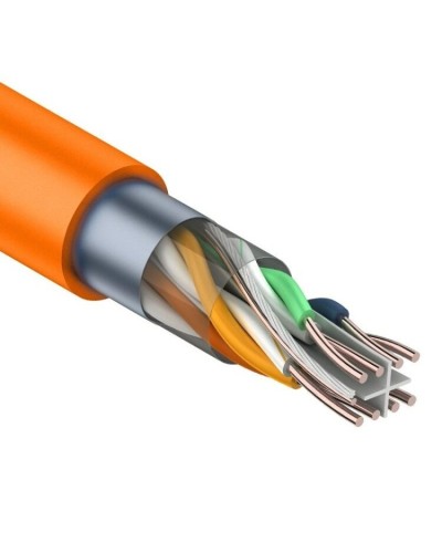 F/UTP, CAT 6, ZH нг(А)-HF, 4PR, 23AWG, INDOOR, SOLID, оранжевый, 305 м, REXANT (01-0151). Кабель «витая пара» (LAN) для структурированных систем связи. Rexant в Норильске