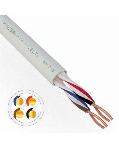 КПСВВнг(А)-LSLTx 2х2х0,75 REXANT (01-4876). Кабель для систем передачи данных пониженной пожароопасности c низким дымо- и газовыделением, с низкой токсичностью продуктов горения. Rexant в Норильске