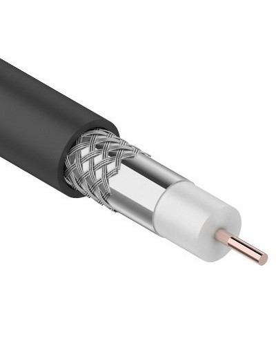 RG-6U, 75 Ом, CCS/Al/Al, 64%, 100 м OUTDOOR. REXANT (01-2202). Кабель коаксиальный радиочастотный. Rexant в Норильске