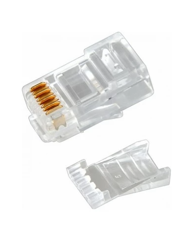 Разъем RJ-45(8P8C) под витую пару, UTP, CAT 6, с вставкой REXANT (05-1031). Разъем RJ-45. Rexant в Норильске