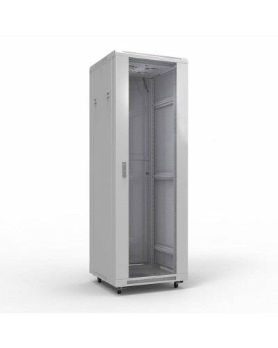 Шкаф телекоммуникационный 19 напольный 42U 600х800 мм, передняя дверь стекло, задняя дверь металл, RAL 7035 (состоит из 3 частей) (04-2306). Шкаф телекоммуникационный 19 напольный 42U. Rexant в Норильске