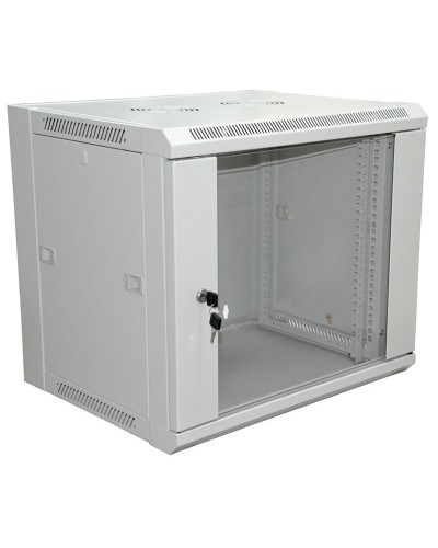 Шкаф телекоммуникационный 19 настенный 18U 600×600×964 мм (ШxГxВ) - передняя дверь стекло, боковые стенки съемные (разобранный) RAL 7035 (04-2224). Шкаф телекоммуникационный 19 настенный 18U. Rexant в Норильске