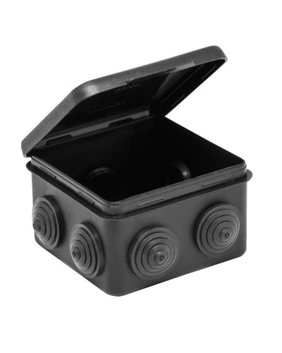 Коробка TYCO ОП 80х80х50мм откидная крышка УХЛ1 IP54 черный (67040МЧ). Коробка распределительная. RuVinil в Норильске